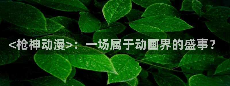 里番 动漫 在线：<枪神动漫>：一场属于动画界的盛事？